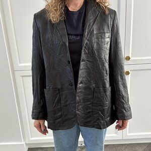 Zadig & Voltaire leather blazer